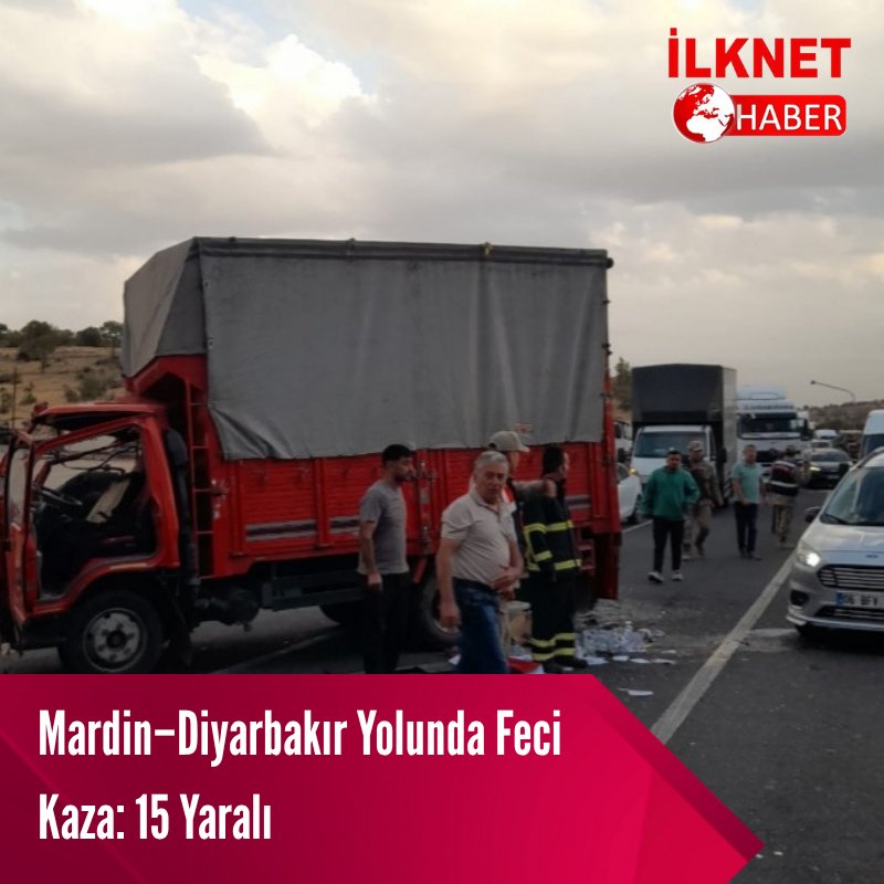 Mardin–Diyarbakır Yolunda Feci Kaza: 15 Yaralı