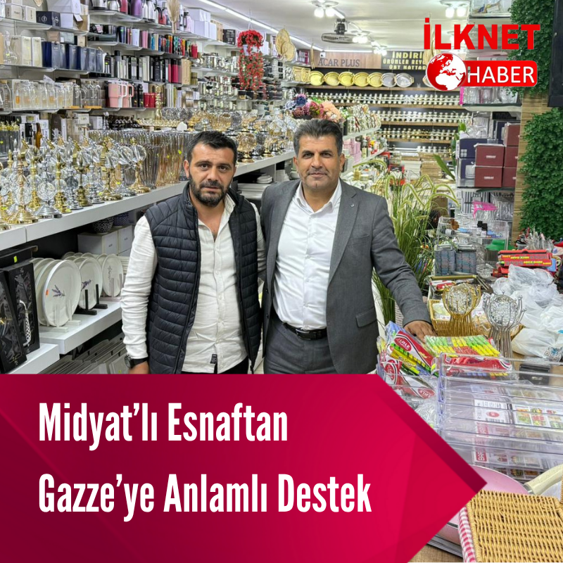 Midyatlı Esnaftan Gazze’ye Anlamlı Destek